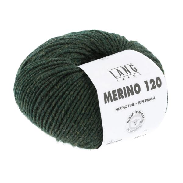 Lang Merino 120 Fb. 398 waldgrün meliert