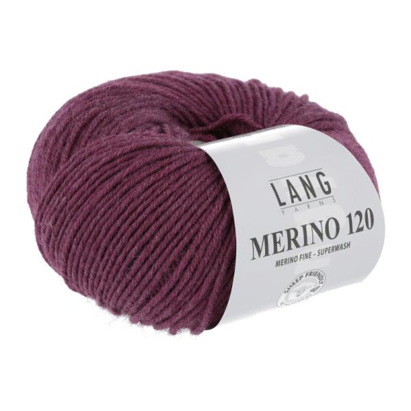 Merinowolle Merino 120 Fb. 566 Zyklame Melange von Langyarns