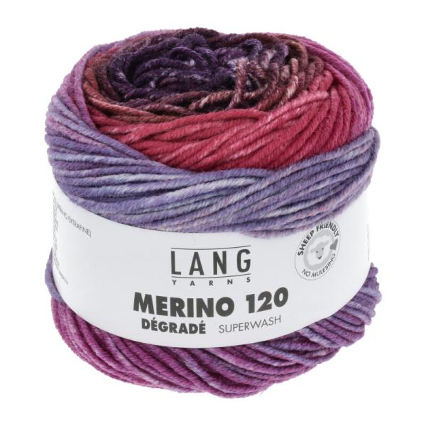 Lang Merino 120 Degrade superwash rosa-lilla