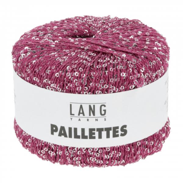 Garn Paillettes Fb. 66 Fuchsia-Pink von Langyarns
