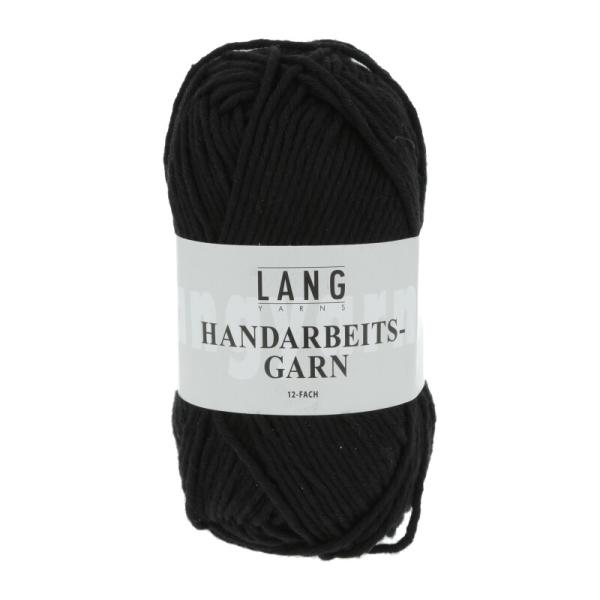 Baumwollgarn Handarbeits-Garn 12-Fach Fb. 4 Schwarz von Langyarns