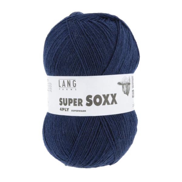 Super Soxx 6-fach Sockengarn Superwash Uni Fb. 25 Navy Blau
