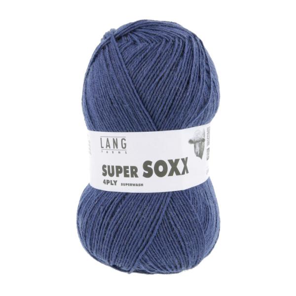 Super Soxx Sockengarn Superwash Uni Fb. 34 Jeans Dunkel