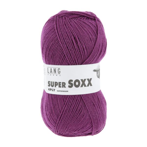 Super Soxx Sockengarn Superwash Uni Fb. 80 Pflaume