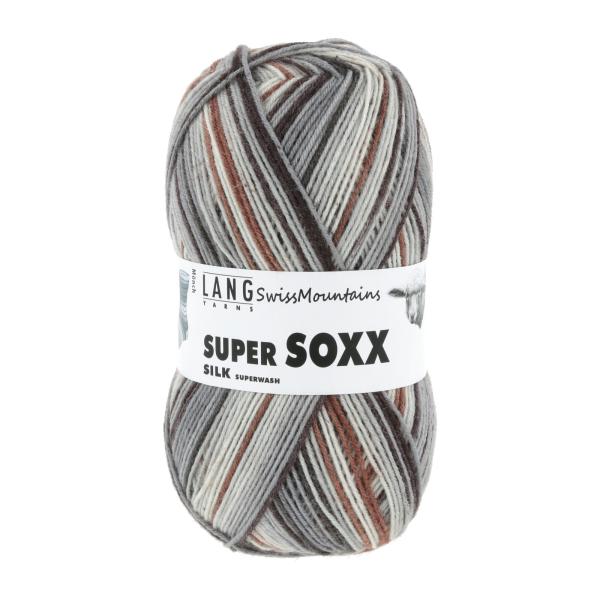 Lang Super Soxx SILK Sockenwolle 4-Fach superwash Fb.Mönch