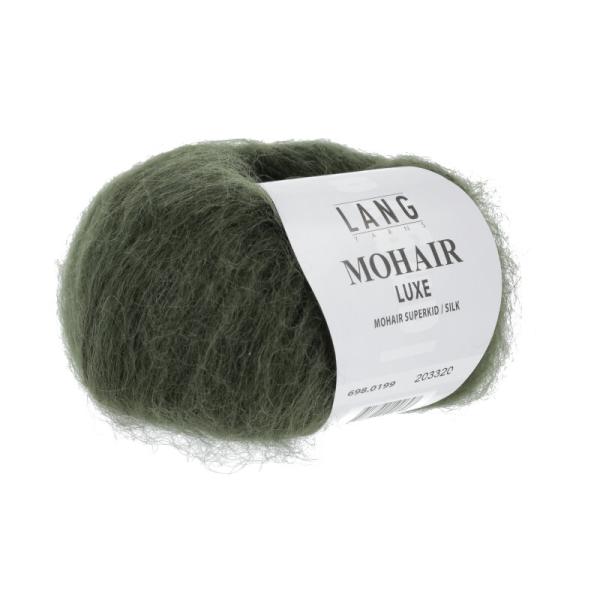 Lang Mohair Luxe Mohair Superkid mit Seide Fb. 199 Moosgrün