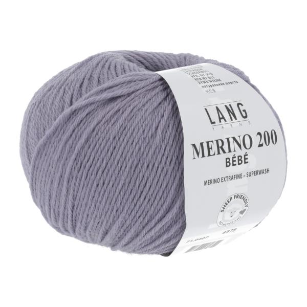 Lang Merino 200 BEBE Fb. 0407 rauchflieder