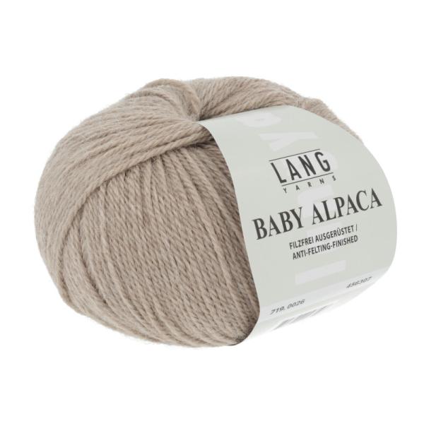Baby Alpaca Fb. 26 Sand melange von Langyarns