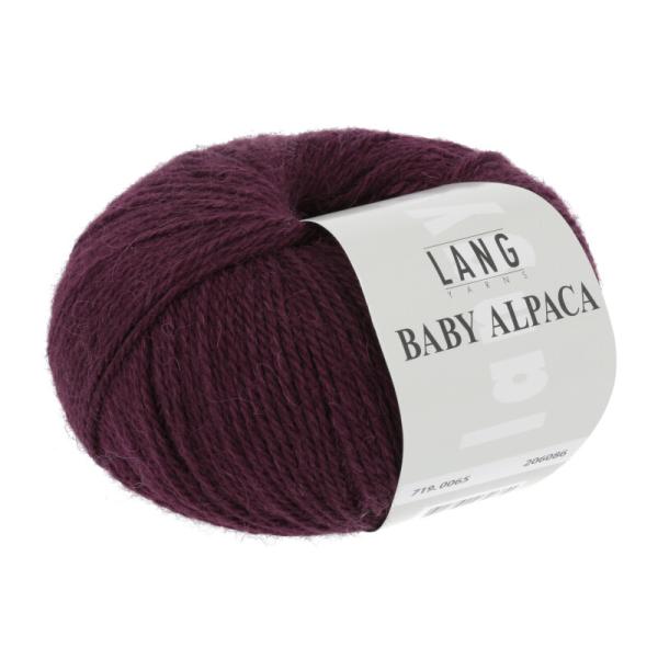 Lang Baby Alpaca weinrot Fb. 65 Anemone filzfrei