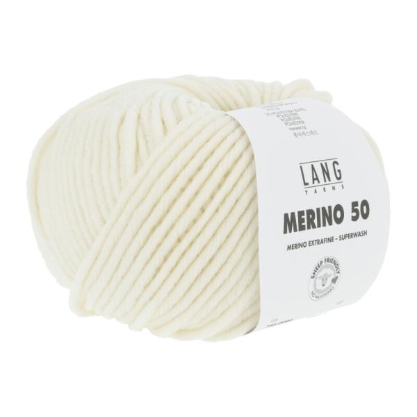 Merinowolle Merino 50 Fb. 94 Wollweiß von Langyarns