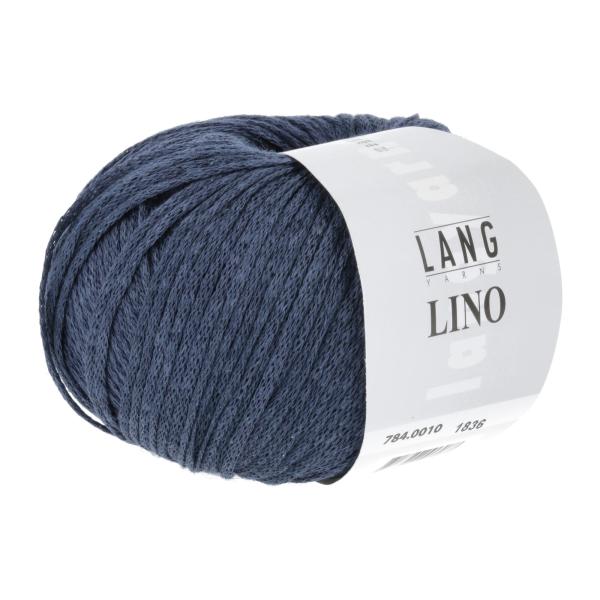 Bändchengarn Lino 100% Leinen Fb. 25 Dunkelblau von Langyarns