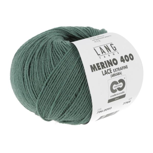 Lang Merino 400 Lace Fb. 93 Efeu Grün
