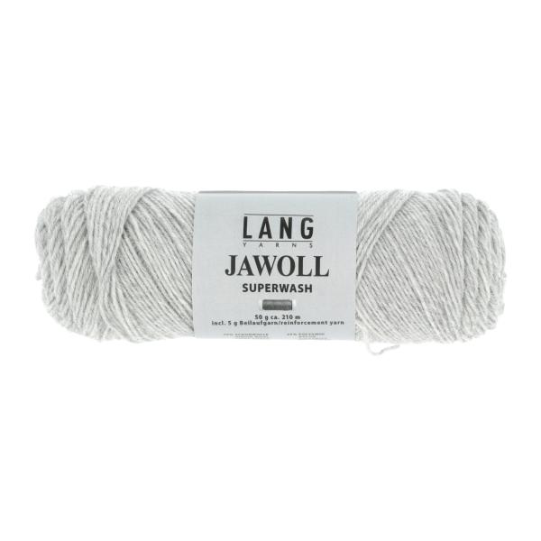 Jawoll Superwash Fb. 23 hellgrau Melange 4-fach Sockengarn Langyarns