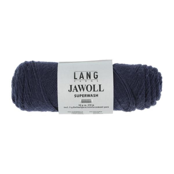 Langyarns Jawoll Sockenwolle mit Beilaufgarn superwash Fb. 25 dunkelblau