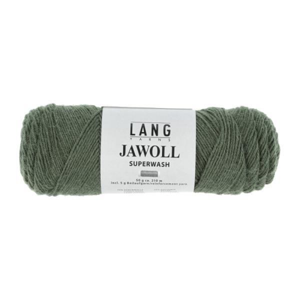 Langyarns Jawoll Sockenwolle mit Beilaufgarn superwash Fb. 98 jägergrün