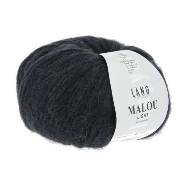 Malou Light Baby Alpaka Fb. 25 Navy-Blau von Langyarns