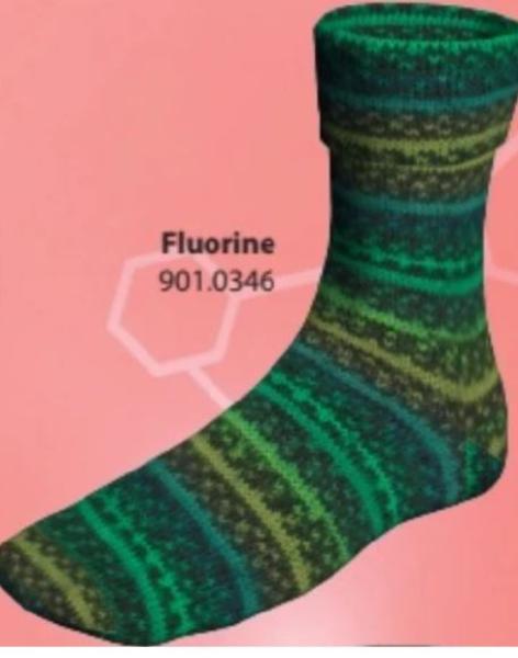 Lang Super Soxx Color Sockenwolle 4-Fach superwash Fb.346Fluorine