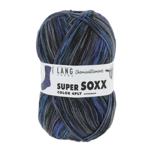 Lang Super Soxx 4-Fach superwash Fb. 347 Oxygen Blauverlauf