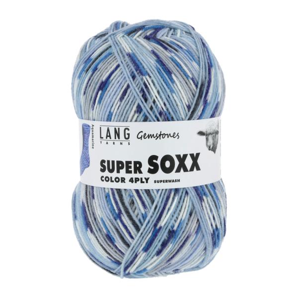 Lang Super Soxx 4-Fach superwash Fb. 390 Aquamarine