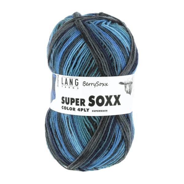 Langyarns SuperSoxx Color BerrySoxx 4-Fach Sockenwolle Fb. 473 Blueberry