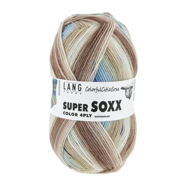 Super Soxx Superwash Fb.506 Chefchaouen 4-fach Sockengarn LangyarnsSuper Soxx Superwash Fb.506 Chefchaouen 4-fach Sockengarn Langyarns