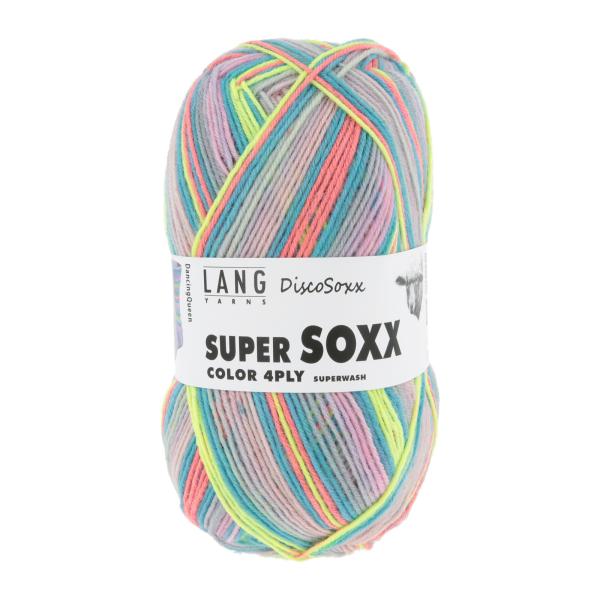 Lang Super Soxx DiscoSoxx Sockenwolle 4-Fach superwash Fb. 518 DancingQueen