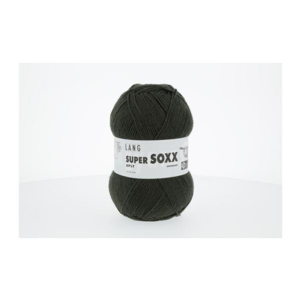 Lang Super Soxx Sockenwolle 6-Fach superwash Fb.16 dunkelgrün uni