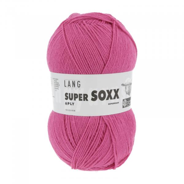 Strumpfwolle Lang Super Soxx 6ply Farbe pink superwash
