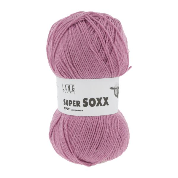 Strumpfwolle Lang Super Soxx 6ply rosa meliert superwash