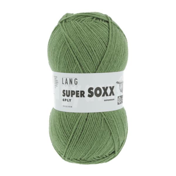 Sockengarn Super Soxx 6ply Uni Fb. 198 Olive hell superwash