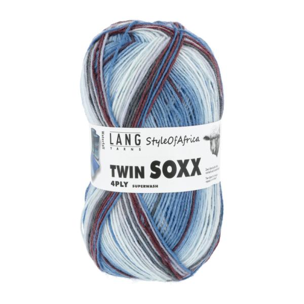 Lang Twin Soxx Style of Africa Waterfall 4-fach Sockenwolle