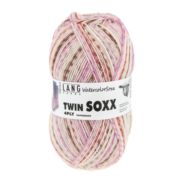 Langyarns Twinsoxx Watercolor 4-Fach Sockenwolle Fb. 457 O'Keeffee