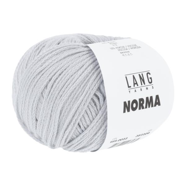 Langyarns Norma Baumwolle-Modal-Garn Fb. 23 Hellgrau