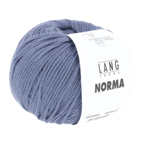 Langyarns Norma Baumwollmischgarn Fb. 034 mittelblau