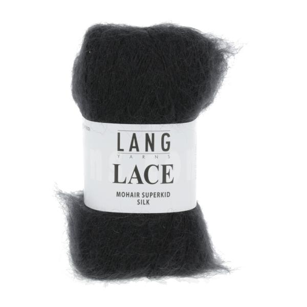 Lace Mohair-Seide Fb. 04 Schwarz von Langyarns