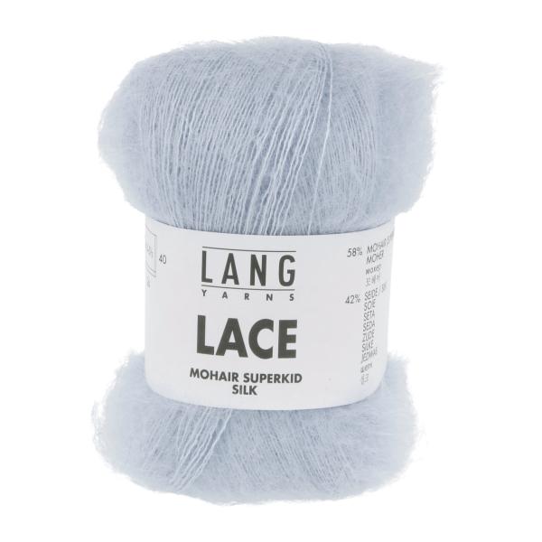 Lang Lace Mohair Superkid Silk Fb. 21 ciel - hellblau