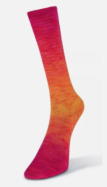 Watercolor Socks 4-fach Fb. 202 rosa-orange Laines du Nord
