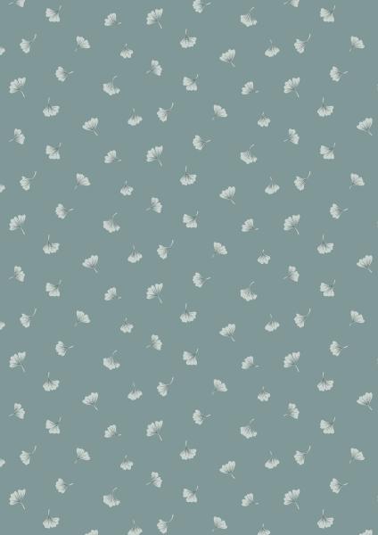 Patchworkbaumwolle The Water Garden CC40-03 Dusky Teal gingko cascade by Lewi´s & Irene