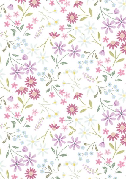 Patchworkbaumwolle Pressed Flowers CC51-1 Canssandra Connoly Lewis Irene