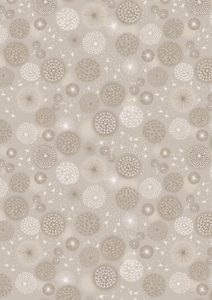 Patchworkstoff Überbreite 108 Inch Dandelions Pusteblume Fb. Sand-beige von Lewis & Irene