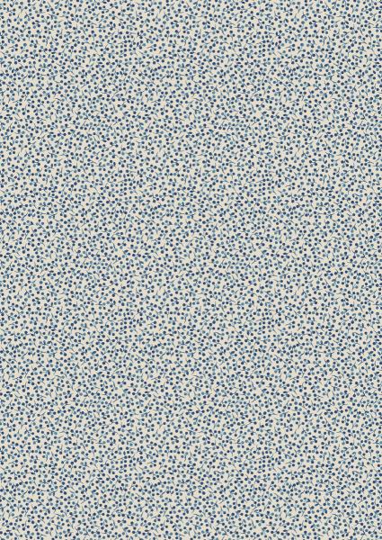 Patchworkstoff Überbreite 108 Inch Little blue cream von Lewis & Irene