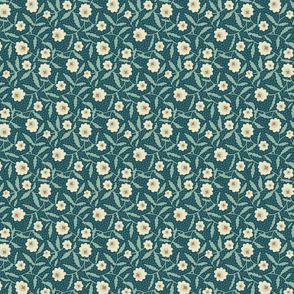 Patchworkbaumwolle Renee Nanneman Fb. 1016T bachelor button peacock for Makower
