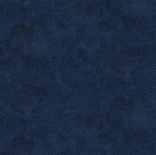 Patchworkbaumwolle Dimples Fb. Midnight blue dkl.blau B7 Makower