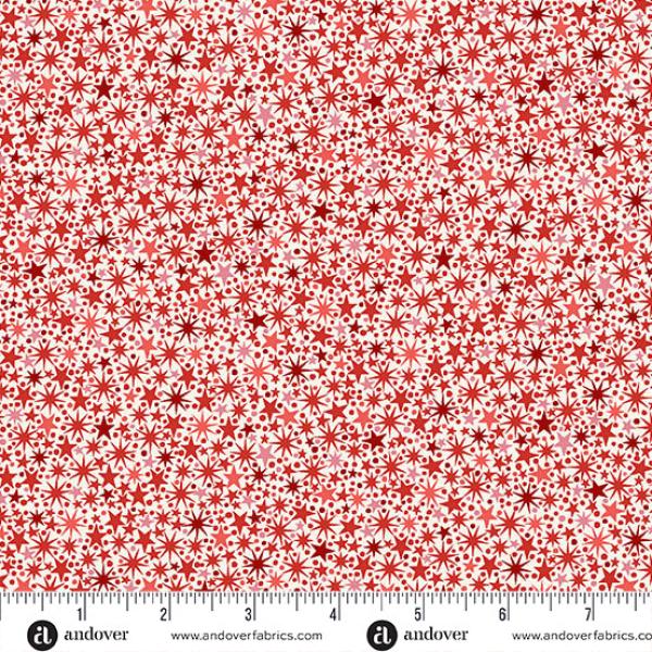 The Nutcracker by Makower UK Twinkle Cream and Red