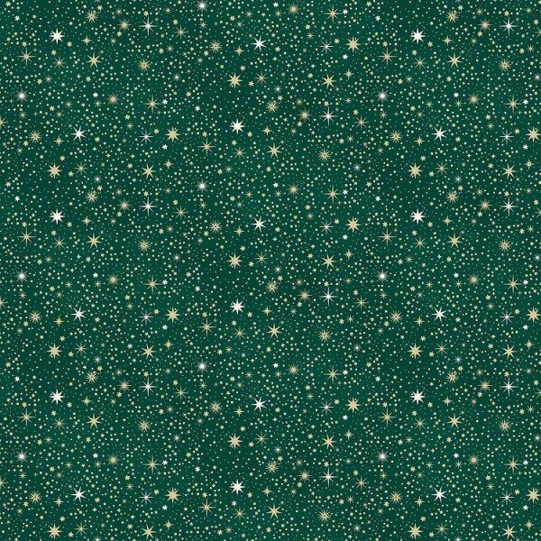 Patchworkbaumwolle Enchanted Christmas Celestial Green 28-G by Makower