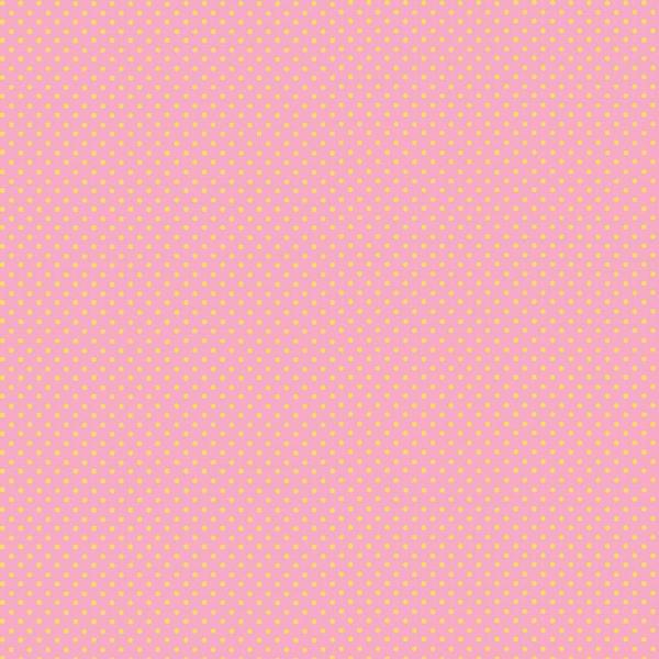 Patchworkbaumwolle Punkte Rosa-Gelb by Makower