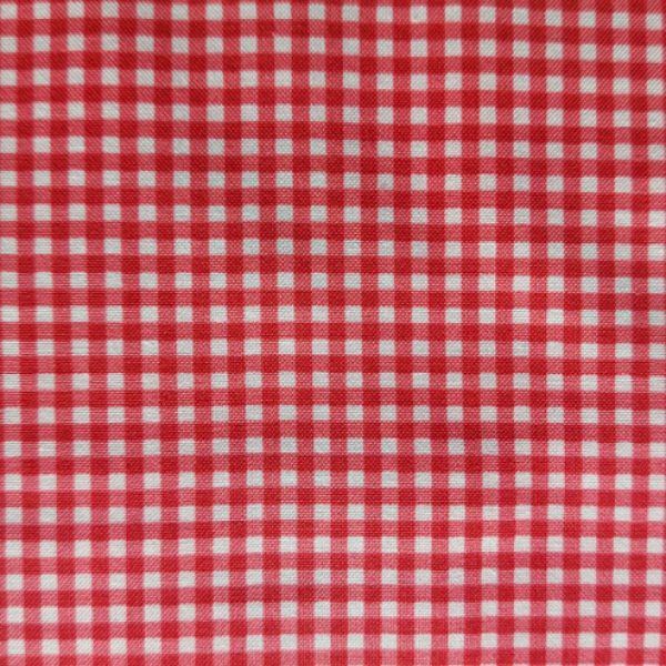 9092-R2 Andover Gingham Vichy-Karo rot-weiß