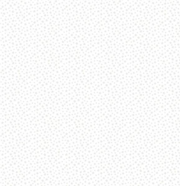 Patchworkbaumwolle Essentials weiß mit Sternchen 306-W1 von Makower