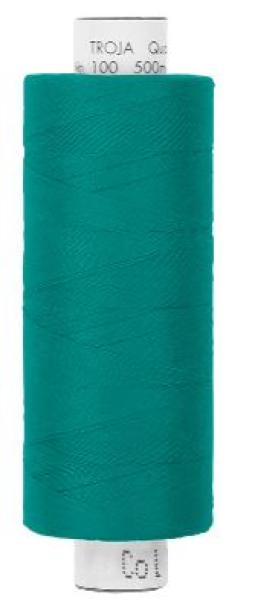 Nähgarn Troja Allesnäher 500 m 100% Polyester Fb. 1091 Blau-grün