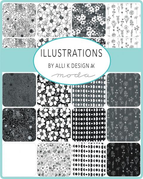 Fat Quarter Paket 16 Stk Moda Illustrations by Alli K Designs